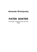 Pater noster for female or children's choir and flute