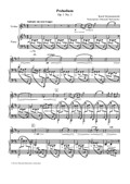 Karol Szymanowski Preludium h-moll for violin and piano