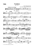 Karol Szymanowski Preludium h-moll for viola and piano (viola part)