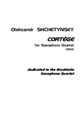 Cortège (version for sax quartet, full score)