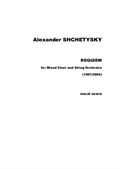 Requiem for mixed choir and string orchestra (vocal score)
