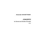 Concerto for Clarinet and Chamber Ensemble (full score)