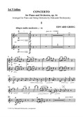 Piano Concerto (arrangement for piano and strings) - violins I part